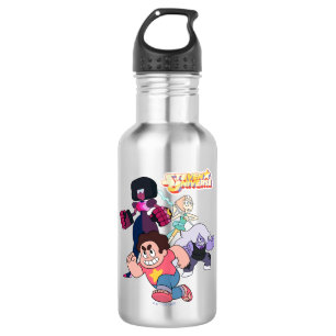Botella De Agua Steven Universe Acción del Grupo Crystal Gem