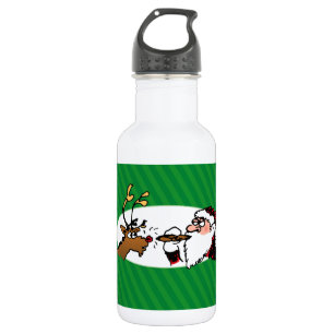 Botella De Agua Stogie Santa Funny Personalizado