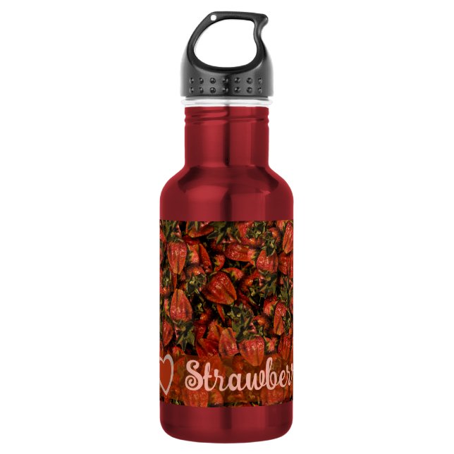 Botella de agua Strawberries (Anverso)