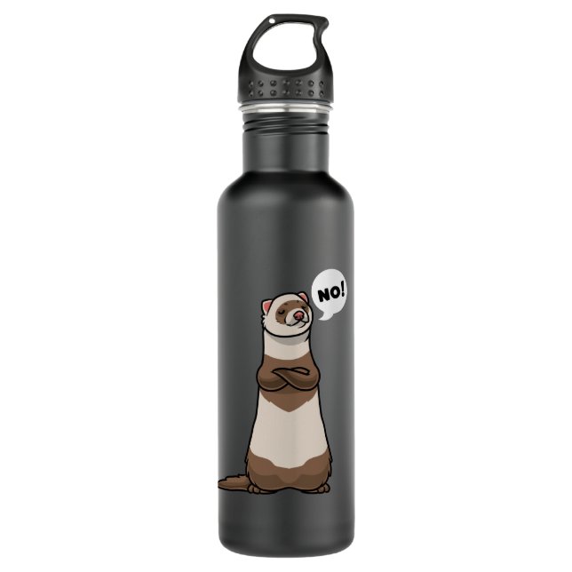 Botella De Agua Stubborn Ferret (Anverso)