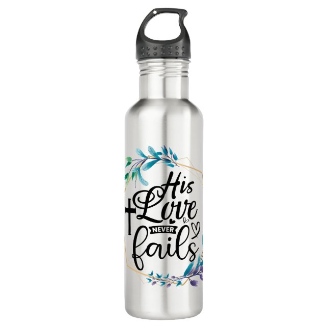 Botella De Agua Su amor nunca falla (Anverso)