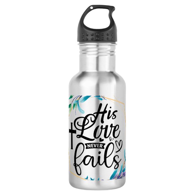 Botella De Agua Su amor nunca falla (Anverso)