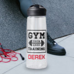 Botella De Agua Su logotipo aquí Fitness Gym Business Water Botell<br><div class="desc">Crea tu propia botella de agua promocional para tu negocio de fitness,  entrenamiento. Personalizar con el logotipo de su empresa. Un gran regalo promocional para sus clientes o regalos de empleados.</div>