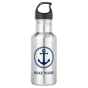 Botella De Agua Su nombre de barco es Blue Sea Anchor