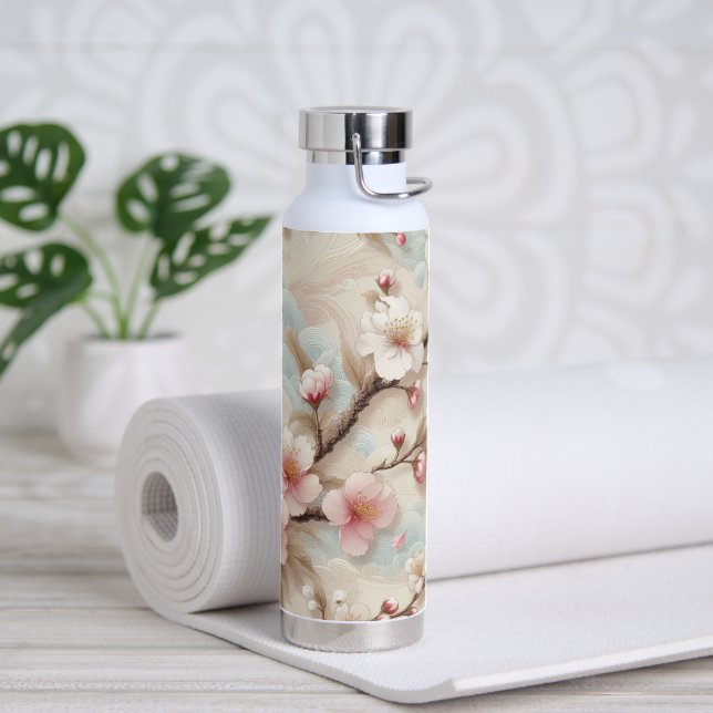 Botella De Agua Sucursales de Apple Blossom (Yoga)