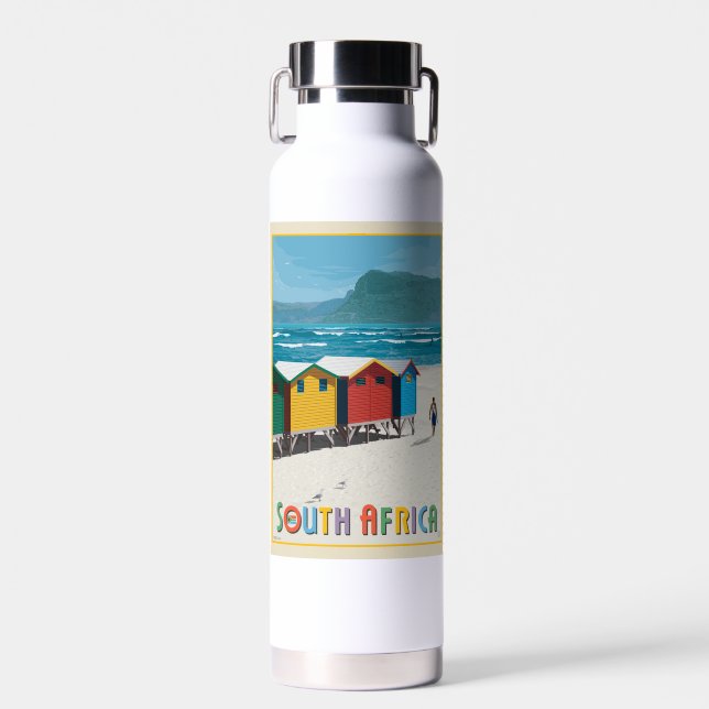Botella De Agua Sudáfrica | Playa de Muizenberg (Delantero)