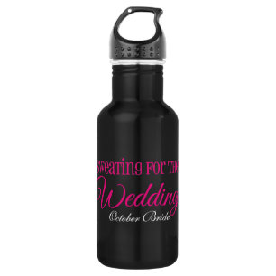 Botella De Agua Sudoración para la futura novia Boda