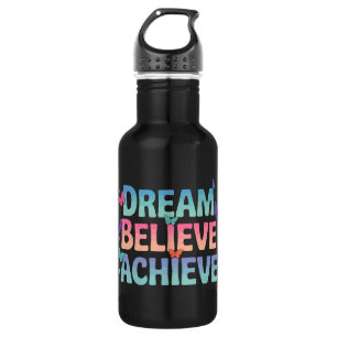 Botella De Agua Sueño, creencia, logro - Mariposa motivacional