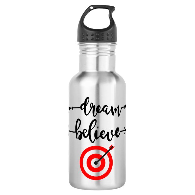 BOTELLA DE AGUA SUEÑO CREER LOGRAR (Anverso)