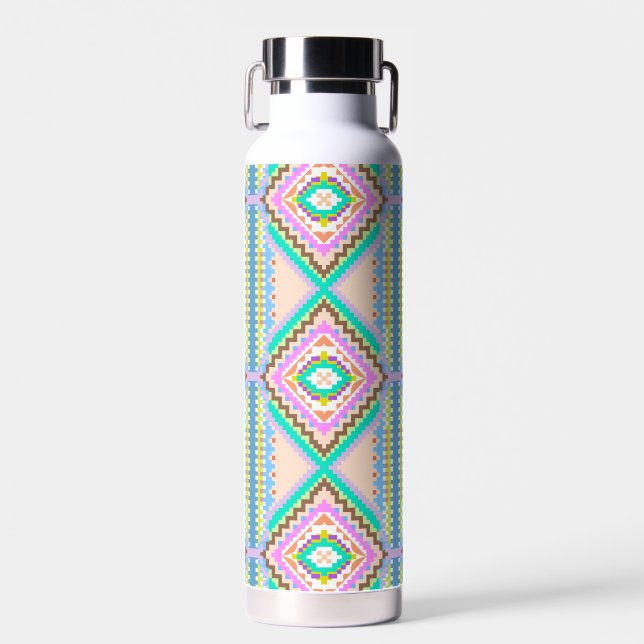 Botella De Agua Sueño Pastel Eléctrico Caleidoscopio (Delantero)