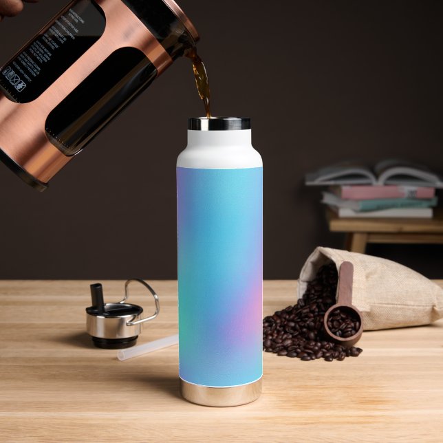 Botella De Agua Sueño Pastel Holográfico (Café)