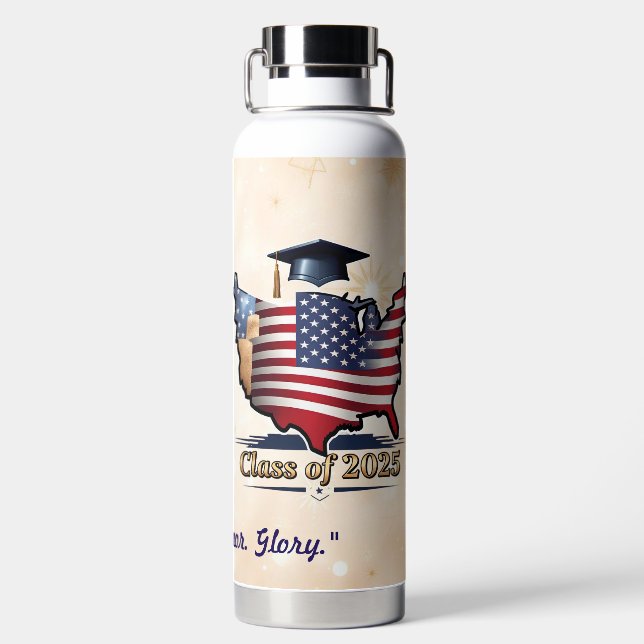 Botella De Agua "Sueños de graduación logrados" (Parte trasera)