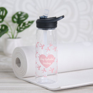 Botella de agua Sueños de Lazo Rosa