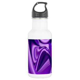 Botella De Agua Sueños del arcoiris de flores moradas