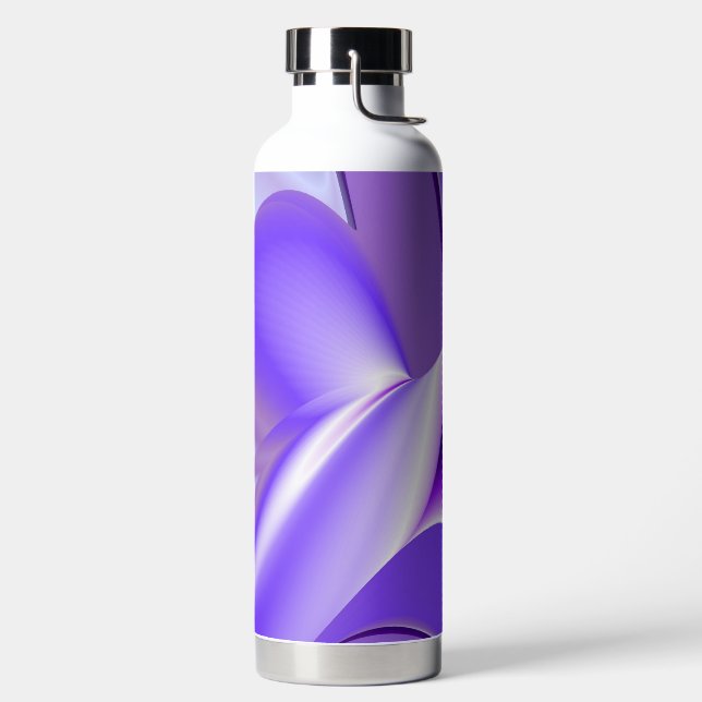 Botella De Agua Sueños del arcoiris de flores moradas (Izquierda)