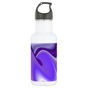 Botella De Agua Sueños del arcoiris de flores moradas