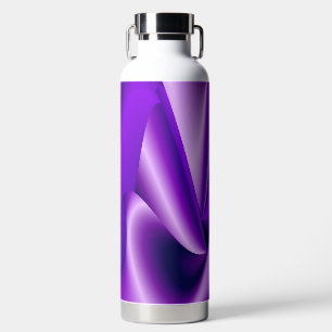 Botella De Agua Sueños del arcoiris de flores moradas