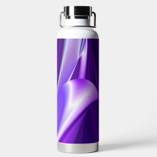 Botella De Agua Sueños del arcoiris de flores moradas