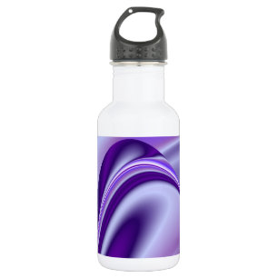 Botella De Agua Sueños del arcoiris de flores moradas