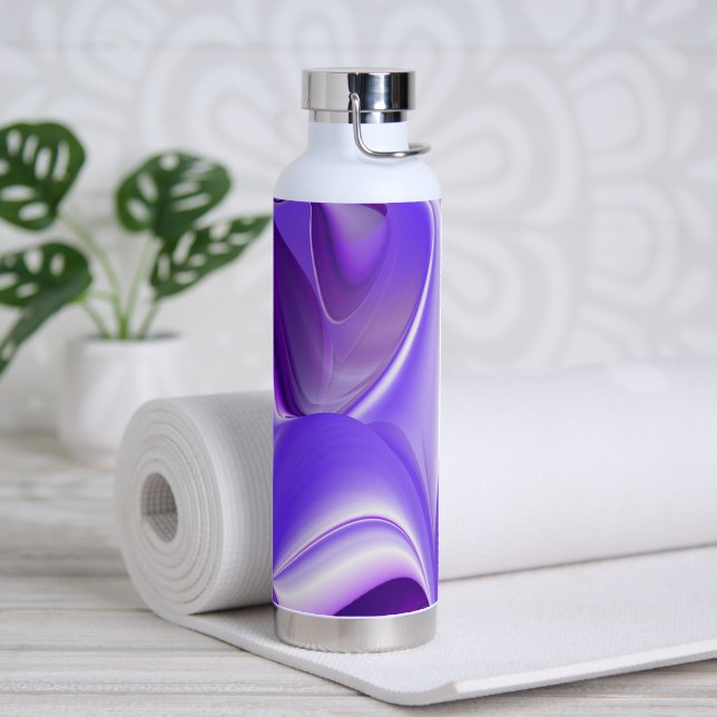 Botella De Agua Sueños del arcoiris de flores moradas (Yoga)