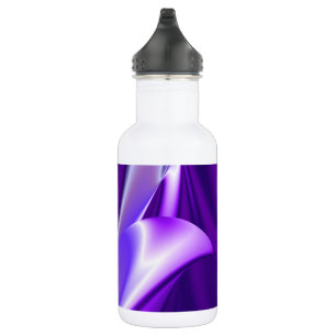 Botella De Agua Sueños del arcoiris de flores moradas