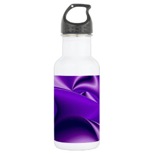 Botella De Agua Sueños del arcoiris de flores moradas