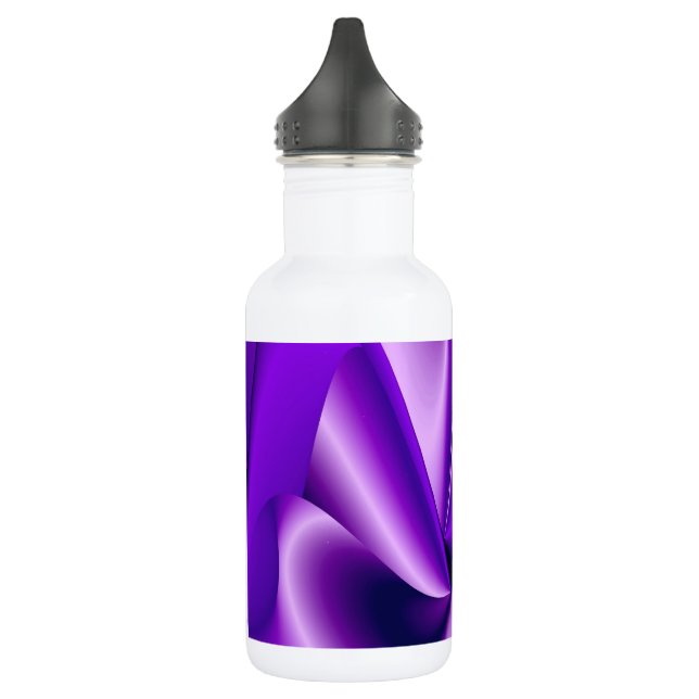 Botella De Agua Sueños del arcoiris de flores moradas (Izquierda)