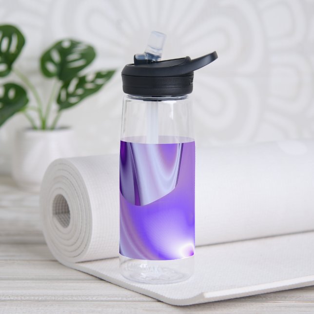 Botella De Agua Sueños del arcoiris de flores moradas (Yoga)