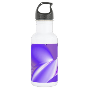 Botella De Agua Sueños del arcoiris de flores moradas