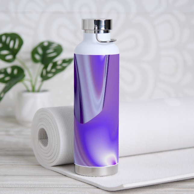 Botella De Agua Sueños del arcoiris de flores moradas (Yoga)