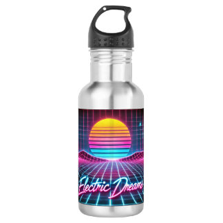 Botella De Agua Sueños eléctricos Retro Neon Mug - 80