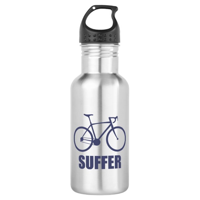 Botella De Agua Sufrimiento de ciclismo (Anverso)