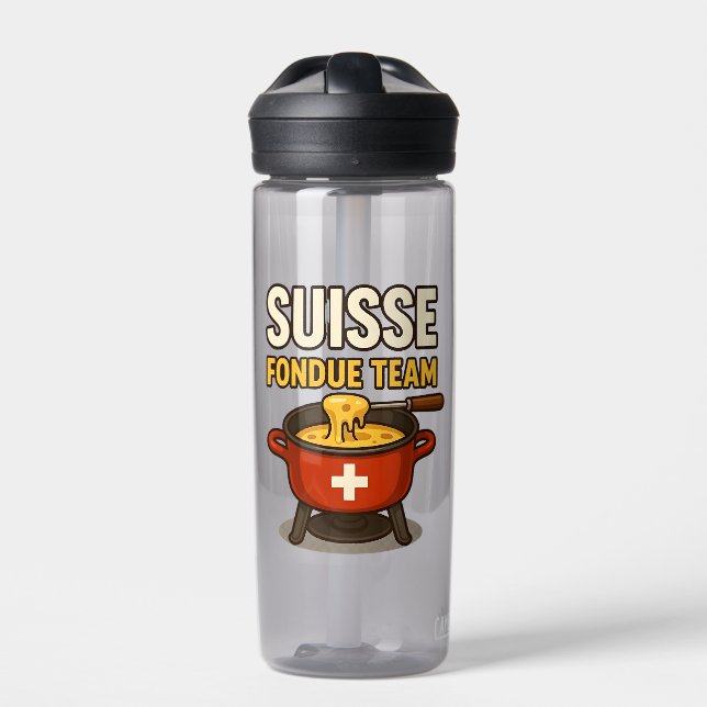 Botella De Agua Suisse Fondue Team (Delante)