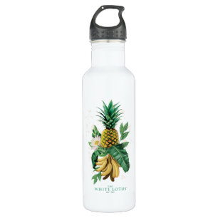 Botella De Agua Suite de piña en el Lotus blanco