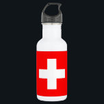 Botella De Agua Suiza<br><div class="desc">Bandera de Suiza</div>