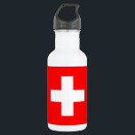 Botella De Agua Suiza<br><div class="desc">Bandera de Suiza</div>