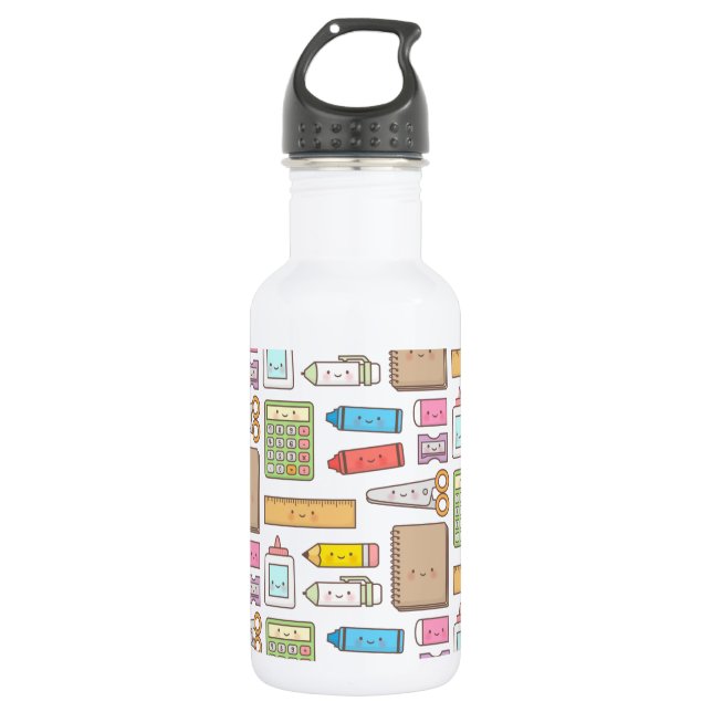 Botella De Agua Suministros Escolares de Niños Lindos (Anverso)
