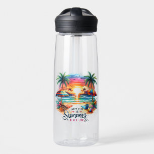 Botella De Agua Summer Vibes Brushstrot Beach Sunset-34626