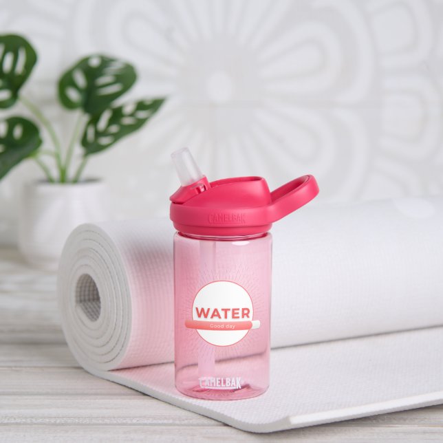 Botella De Agua Sun Energy Water Quote | Custom Name (Yoga (girado))