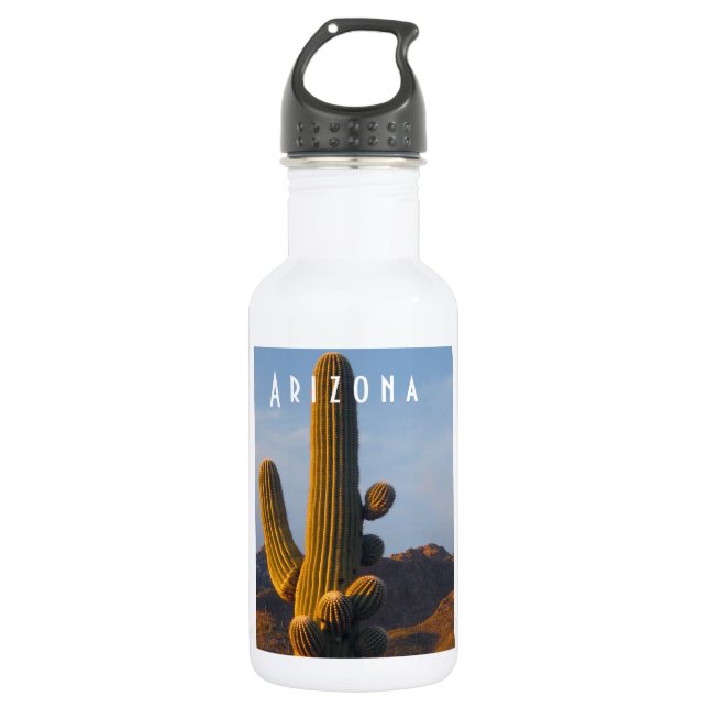 Botella De Agua Sunlit Saguaro Arizona (Anverso)