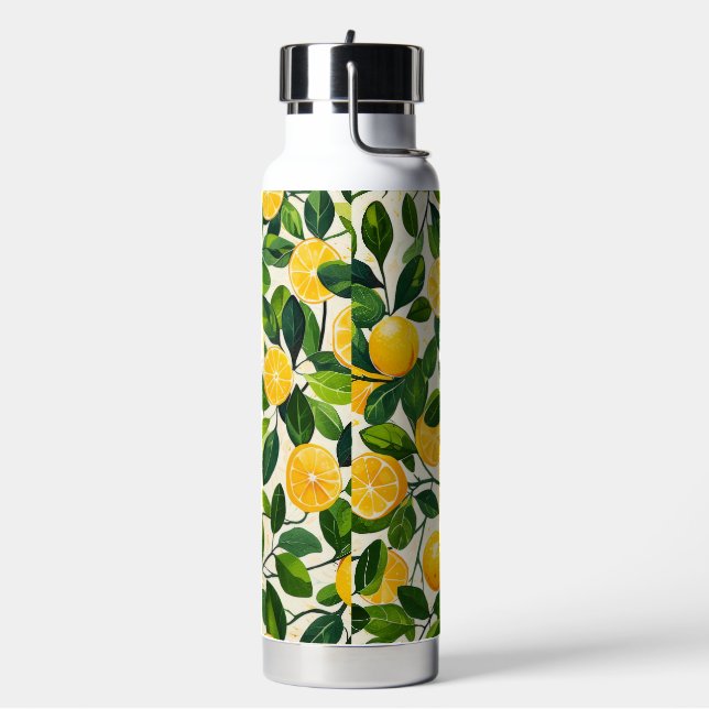 Botella De Agua "Sunny Sips Lemon Ceramic Thermos" (Izquierda)