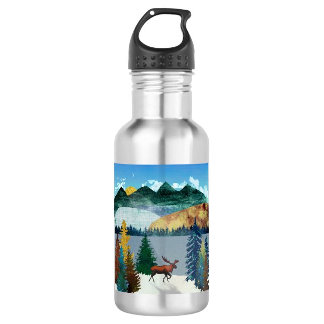 Botella De Agua Sunrise Moose (Anverso)