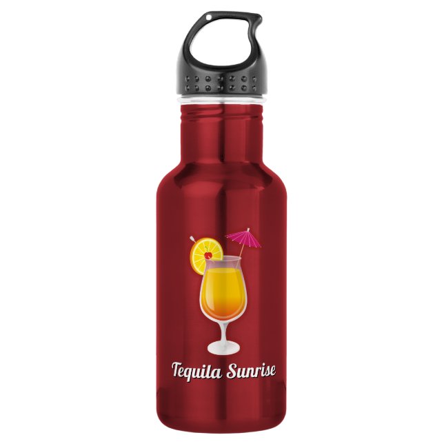 Botella De Agua Sunrise Tequila (Anverso)