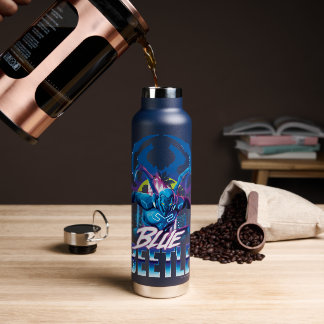 Botella De Agua Sunset de Blue Beetle Retrowave City