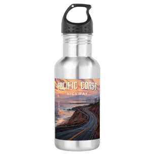 Botella De Agua Sunset de la autopista de la costa del Pacífico