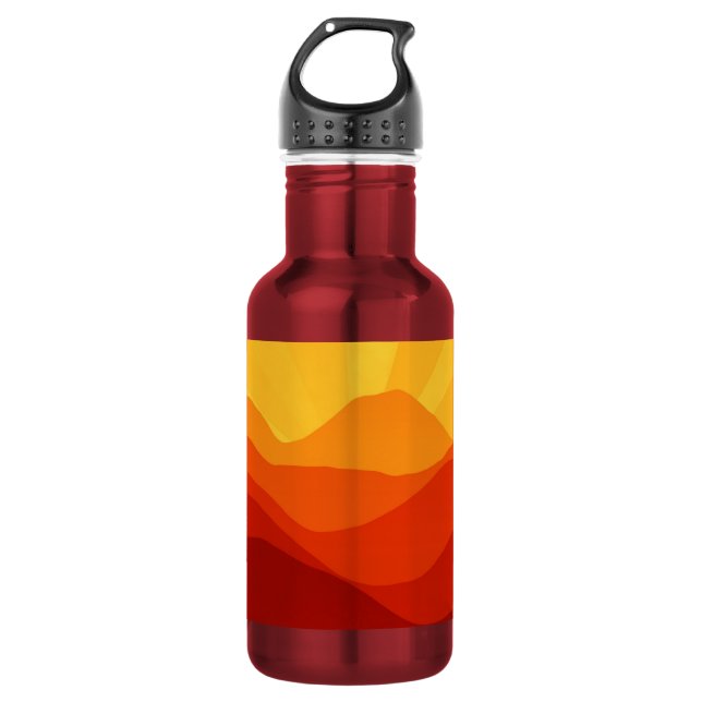 Botella De Agua Sunset Mountains Banner (Anverso)
