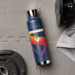 Botella De Agua Sunset Soar Superman Shield