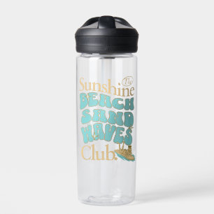 Botella De Agua Sunshine Club, Beach, Sand, Waves