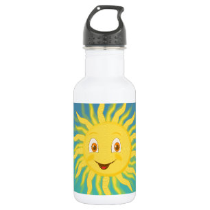 Botella De Agua Sunshine con líneas circulares