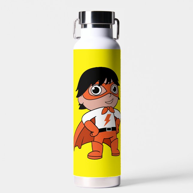 Botella De Agua Super Boy Héroe de Acción (Delantero)